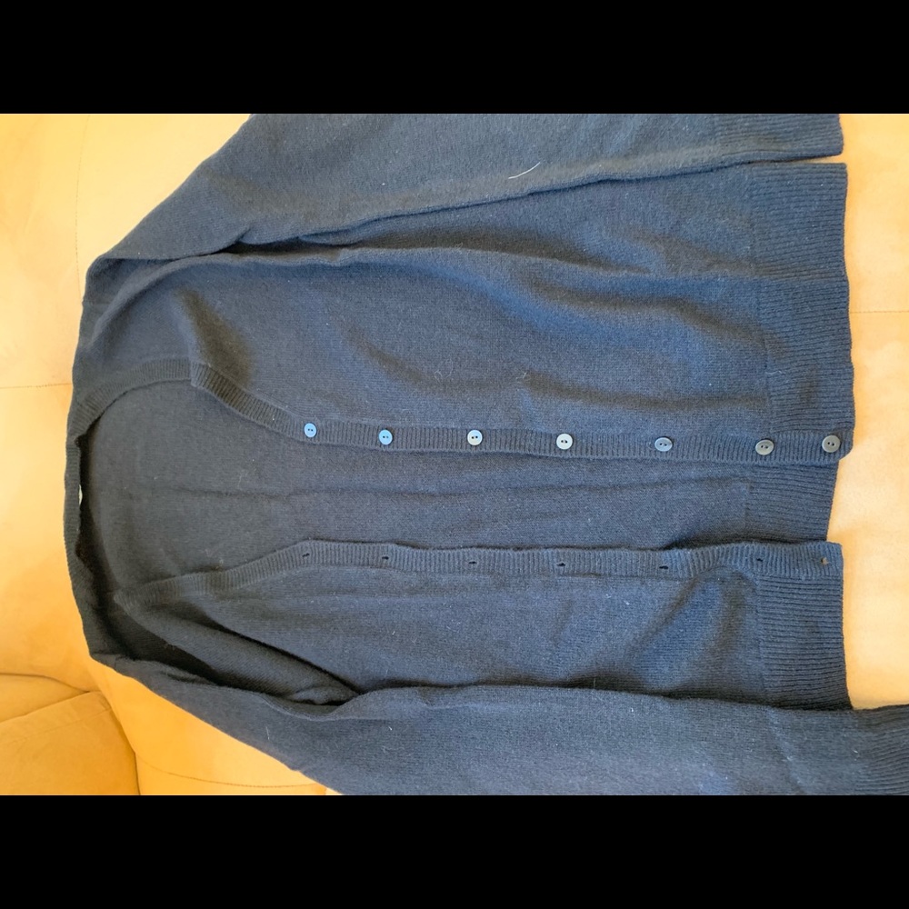 Merino Cardigan in Black size XS